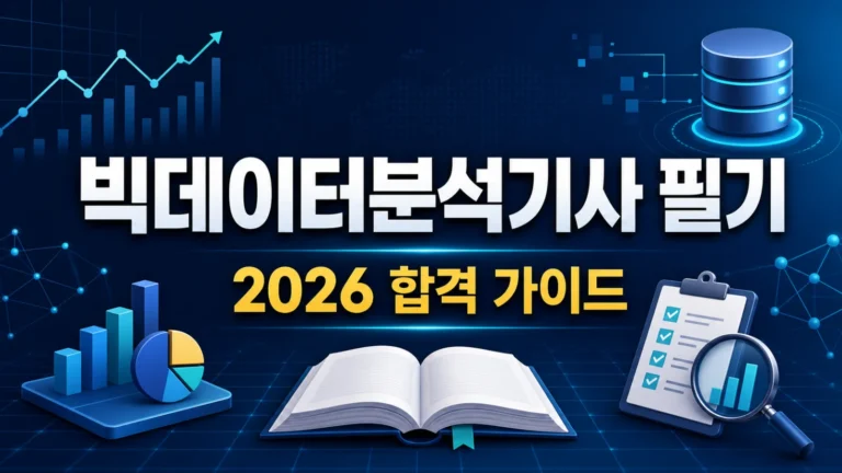 빅데이터분석기사 필기 2026 합격 가이드