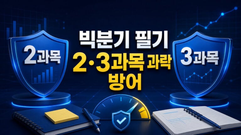빅데이터분석기사 필기 2과목 3과목 과락 방어 가이드
