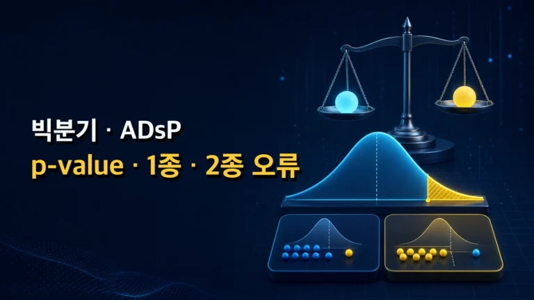 p-value 유의수준 1종 오류 2종 오류 총정리
